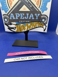 BLACK and gold Hotwheels stand, sign , display - Picture 1 of 6