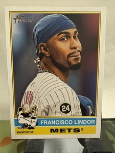Francisco Lindor #229 Topps Heritage MLB Baseball 2025 New York Mets - Picture 1 of 2