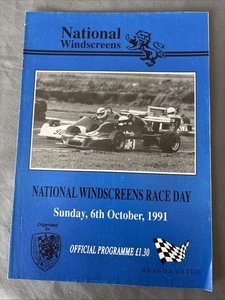 Race Programme 6 October 1991 Brands Hatch Saloons Formula Ford FF2000 A4 - Picture 1 of 1