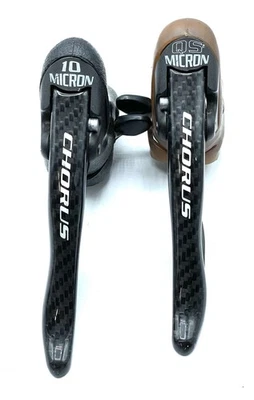 Campagnolo Chorus QS 10 Micron Carbon Shifters - Image 1 of 4