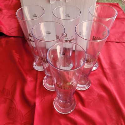 6 Grands verres Bitburger 0,5 l - Photo 1/3