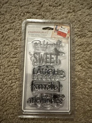 Juego de 10 estampillas transparentes de montaje adhesivo SENTIMIENTOS COTIDIANOS Stampology Foto 1 de 2