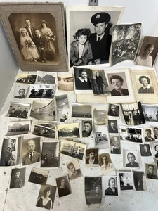 Vintage Militär Foto Lot Chow Zelt WWII Gruppenportrait Männer Frauen Postkarte #S6 - Bild 1 von 10