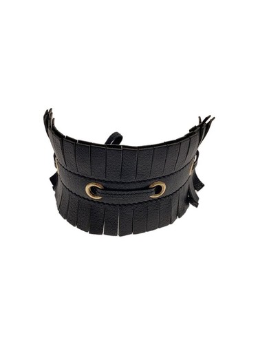 SAINT LAURENT (YSL) YVES SAINT LAURENT Bracciale Pelle BLK Donna