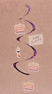 Happy Birthday Kuchen 24" Spiralpapier Mobile - Bild 1 von 3