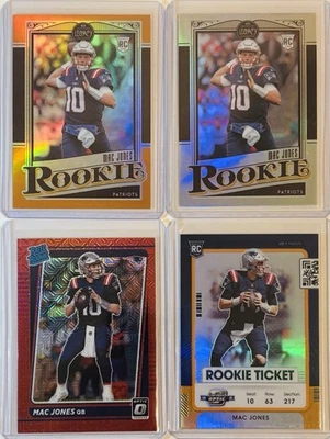 MAC JONES 2021 Contenders Optic Orange Prizm /50, Optic Red Mojo, Chronicles /75 - Image 1 of 4