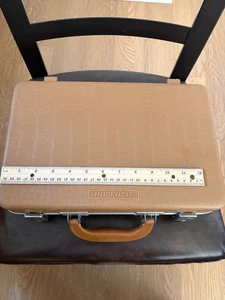 Vintage Doskocil Gun Guard Pistol Hard Case, Storage Transport,  Crocodile Print - Picture 1 of 8