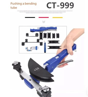 Pipe Bender Set Tube 90 Bent Aluminum Alloy Manual Bending Machine CT 999 - Image 1 of 4