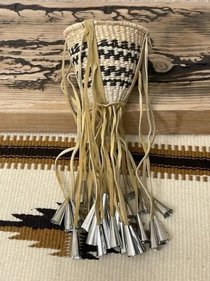 RARE Vintage Geometric Apache Burden Basket By Caroline Cons Native American - Image 1 of 4