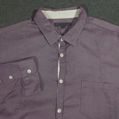John Varvatos Purple Shirt Mens XL Slimming Long Sleeve Smart Casual Cotton - Image 1 of 4