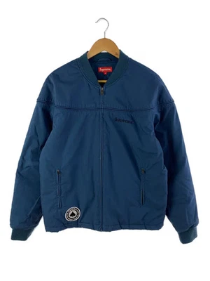 Supreme 17SS Thrasher Poplin Crew Jacket, Medium, Polyester, NVY - Image 1 of 4