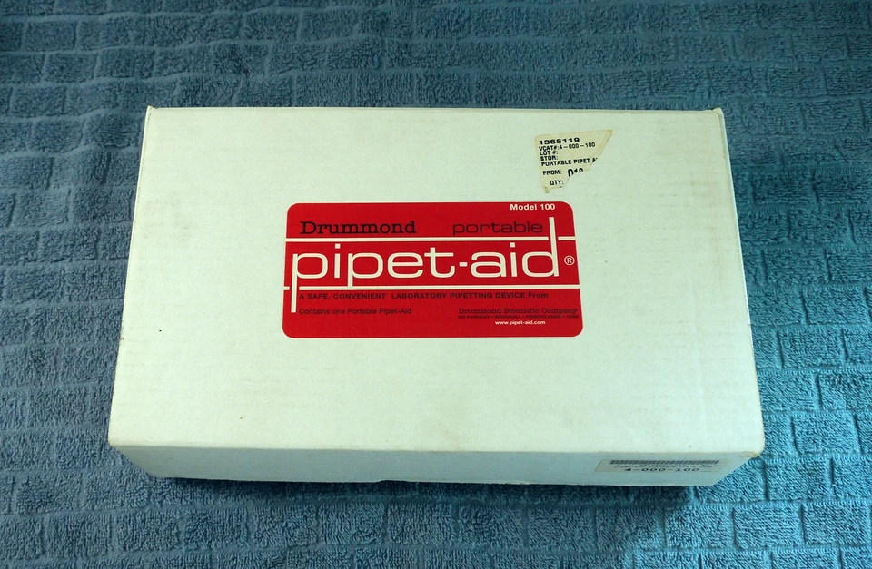 Drummond Pipet-Aid Portátil con Cargador, Batería Nueva, Funda + 4 Filtros Foto 1 de 1