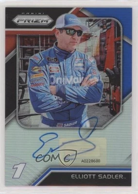2018 Panini Prizm Driver Signatures Red White & Blue /125 Elliott Sadler Auto - Image 1 of 2