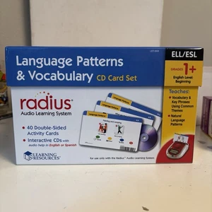 Radius Audio Learning System Language Patterns & Vocab CD Card Set ELL/ESL Gr 1+ - Picture 1 of 12