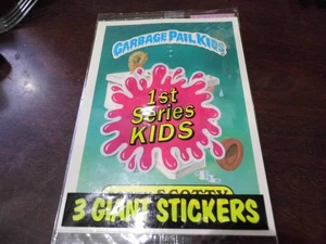 Garbage Pail Kids 1st series 1986  3 Giant stickers  Potty Scotty  & # 34 Kim K - Picture 1 of 3