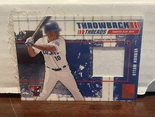 2003 Donruss Elite Throwback Threads Vernon Wells Game Used Jersey /250 2985