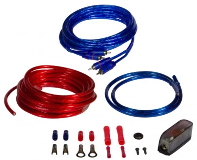 Crunch CRK10 10qmm Endstufen Verstärker Anschlußset Stromkabel Cinchkabel Komple - Bild 1 von 2