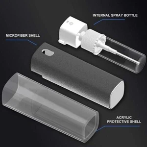 3 in 1 Fingerprint-proof Screen Cleaner Spray Wipe Portable Tools Cleaning T7V4 - Photo 1/14