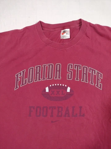 VTG 90s Florida State Football T Shirt Mens 2XL Nike Made in USA Seminoles XXL Cover