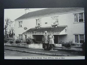Isle of Man KIRK BRIDE Last Day of Post Office c1980's PC by Mannin - Picture 1 of 2