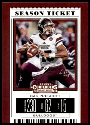 2019 Panini Contenders Draft Picks #25 Dak Prescott - Image 1 of 2