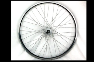 Laufrad 28 Zoll Alu Vorderrad Felge schwarz / Nabendynamo silber DH-C3000-3N-NT - Bild 1 von 3