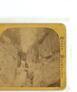 Center Brook Falls Cambridge Vermont VT Stereoview - Imagen 1 de 4