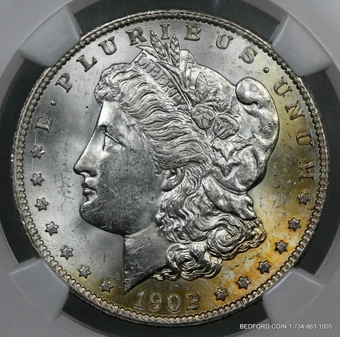 NGC MS62 1902-O MORGAN SILVER DOLLAR $1   (BC74) Cover