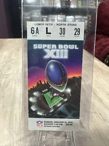 Super Bowl XIII 13 NFL Ticket Stub Steelers Cowboys 1/21/1979 Terry Bradshaw MVP - Picture 1 of 3
