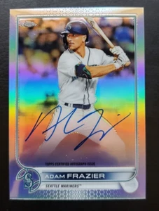 2022 Topps Chrome Adam Frazier Refractor Auto 149/499 #CVA-AF Seattle Mariners - Picture 1 of 3