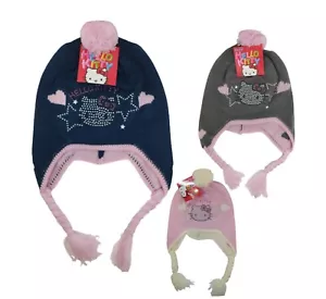 Garden Hello Kitty Winter Hat Zöpfchenmütze Knitted Cap Per - Picture 1 of 4