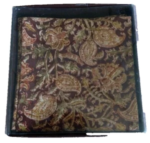 Vintage BOXED SET of 6 NEW CRATE & BARREL KALAMKARI BOHO Cocktail Napkins 10x10 - Picture 1 of 3