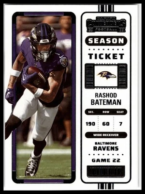 2022 Panini Contenders #6 Rashod Bateman | Baltimore Ravens - Image 1 of 2