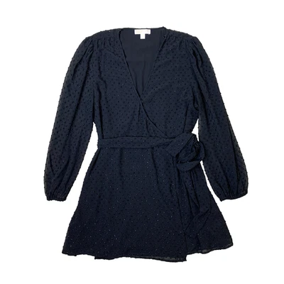 Vestido envolvente Michael Kors XXL negro brillante cóctel noche fiesta vacaciones Foto 1 de 4