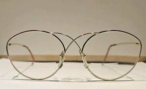 Vintage 80s Christian Dior Eyeglasses Frames 2313 Criss Cross Bridge 59 16 130mm - Picture 1 of 17