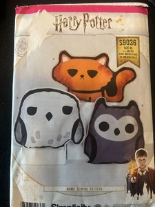 Schnittmuster Simplicity s9036 seltene HARRY POTTER KISSEN unbenutzt - Bild 1 von 2