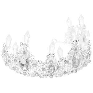 Bridal Headwear Women's Shower Crown Rhinestone for Bride Headpiece Girl - Imagen 1 de 12