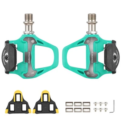 Pedales autobloqueantes duraderos para bicicleta de carretera con tacos SPD para zapatos de bloqueo de bicicleta de carretera Foto 1 de 4