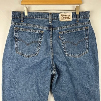Pantalones de mezclilla Levi's 545 corte bota bajo azul vintage años 90 1997 para hombre talla 36x36 Foto 1 de 4