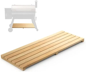 Estante de almacenamiento para parrilla de pellets - Compatible con Traeger Pro 34 - Madera real bambú... - Imagen 1 de 5