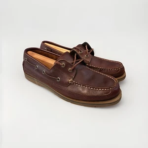 Sebago Docksides Marrón Mocasines Cuero Barco Cubierta Zapatos Para Hombre Talla 11.5 - Imagen 1 de 7