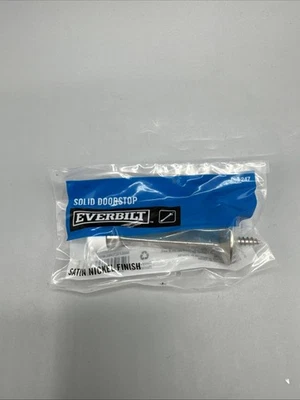 Tope de puerta sólido Everbilt níquel satinado 489 247 Foto 1 de 2
