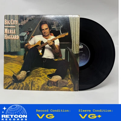 Merle Haggard - Big City Vinyl LP Very Good (VG)/Very Good Plus (VG+) - Image 1 of 4