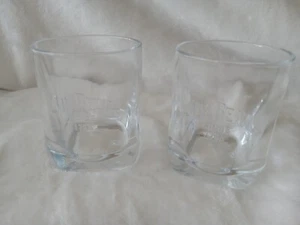 Jim Beam Kentucky Straight Bourbon "Since 1795", Embossed Logo Glasses - Picture 1 of 6