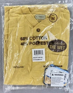 Men’s C.E. Schmidt Workwear Short Sleeved Work T-Shirt M NEW Mustard Yellow READ - Picture 1 of 7