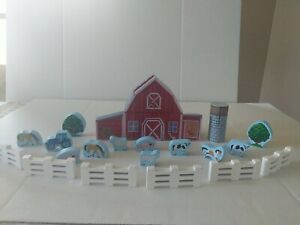 Wood 3D Puzzle Barn With Animals, Trees, Silo And Fence