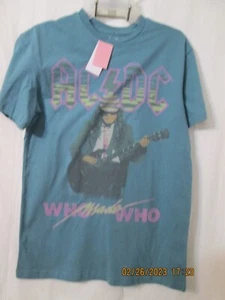 A/CD/C short sleeve reproduction 1986 tour shirt new w tags ( size XS) FREE SHIP - Picture 1 of 5