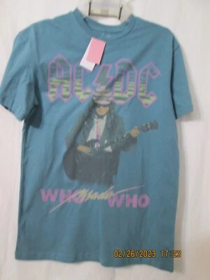 A/CD/C short sleeve reproduction 1986 tour shirt new w tags ( size XS) FREE SHIP - Image 1 of 4