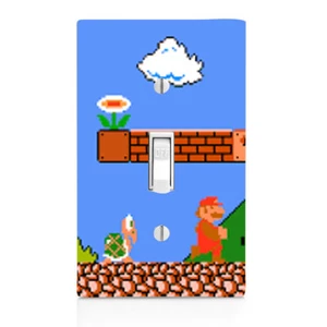 Super Mario, Gamer, Home Decor, Wall Plate, Knobs, Switch Plate Cover, Outlet - Picture 1 of 12