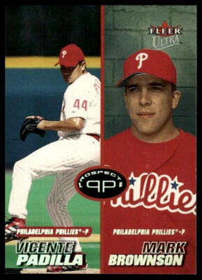 2001 Ultra #250 Vicente Padilla / Mark Brownson PROS - Image 1 of 2